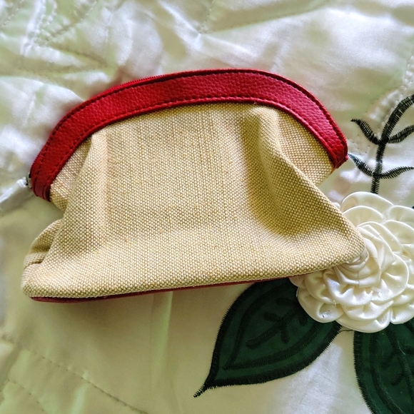 COPY - Burlap Makeup Cosmetic Bag - Picture 1 of 3